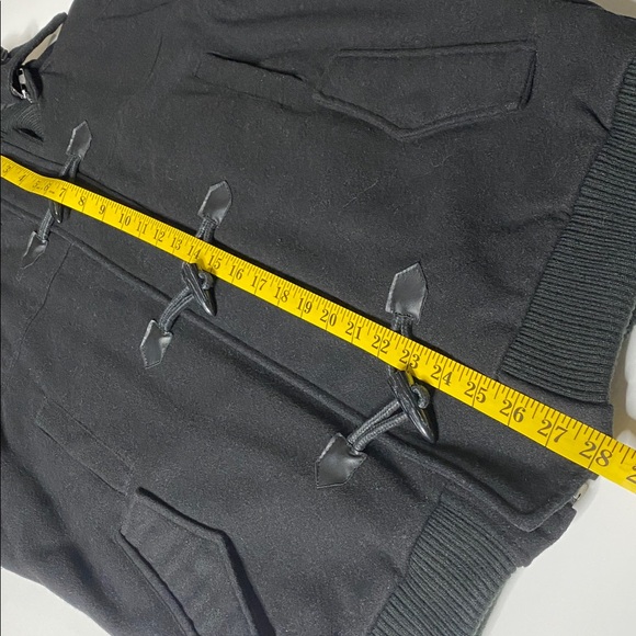 Black Military Toggle Coat - Picture 5 of 9